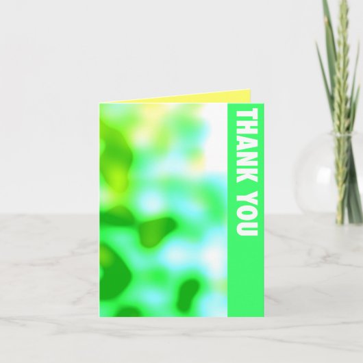 Groene vlekken dank je wel kaart (Voorkant)