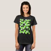 Groene vlekken Polka dot T-shirt (Voorkant volledig)