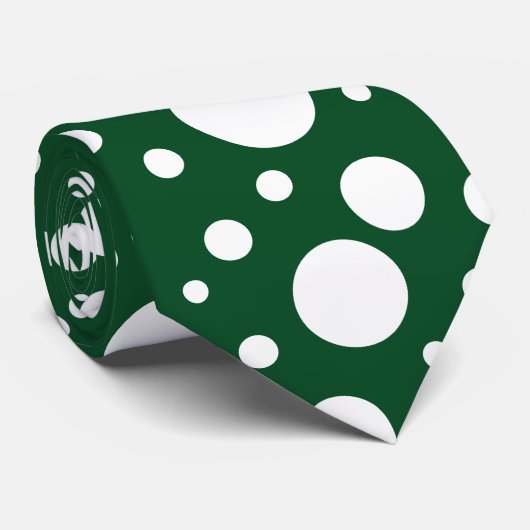 Groene Vlekken Stropdas (Opgerold)