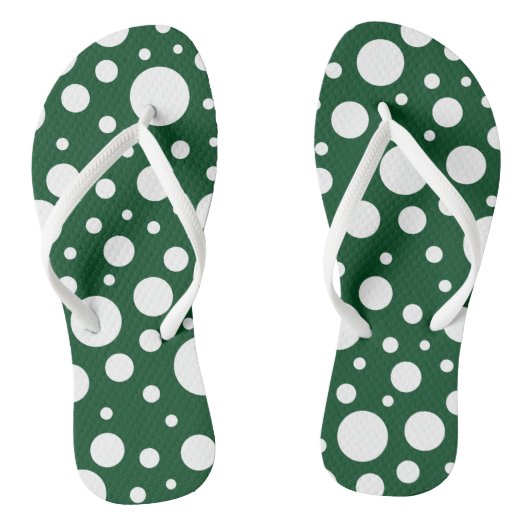 Groene Vlekken Teenslippers (Voetbed)