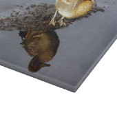 Groene vleugel Blauwgroen eend snijplank (Hoek)