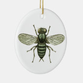 groene vlieg keramisch ornament (Rechts)