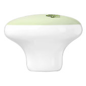Groene Vliegende Draak Keramische Knop (Zijkant)