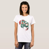 Groene Vliegende Draak T-shirt (Voorkant volledig)