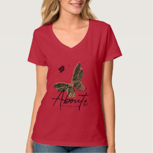“Groene Vliegt” “Botanische Vlinder” “Smaragd Wh T-shirt