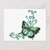 groene vlinder briefkaart (Voorkant)