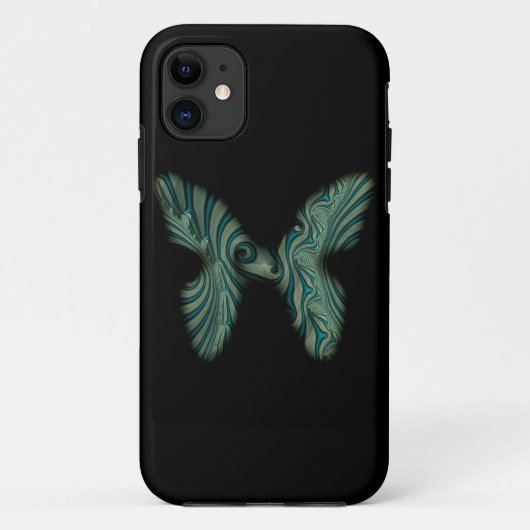 groene vlinder Case-Mate iPhone case (Achterkant)