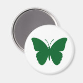 Groene Vlinder Cirkel Vorm Magneet (Voorkant / Achterkant)
