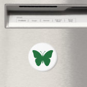 Groene Vlinder Cirkel Vorm Magneet (Insitu (Vaatwasser))