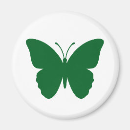 Groene Vlinder Cirkel Vorm Magneet