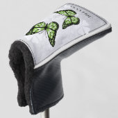 Groene vlinder Floral Golf Head Hoesje Golfheadcover (3/4 voorkant)