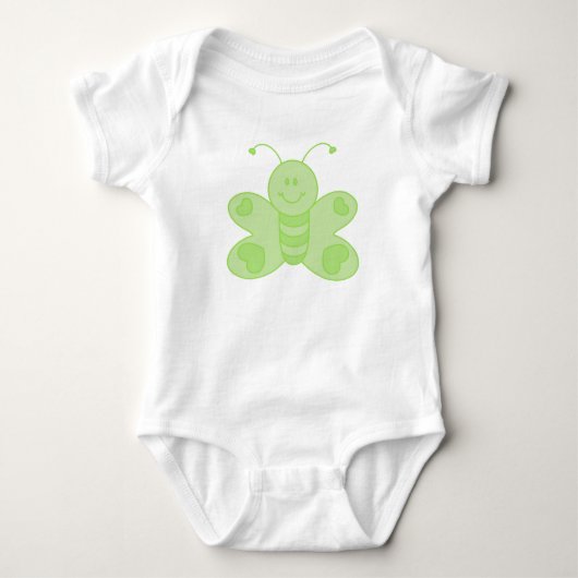 Groene Vlinder Klimplant Romper (Voorkant)