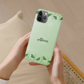 Groene vlinder lichtgroen - romantisch Case-Mate iPhone case