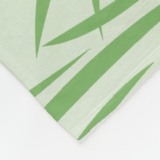 Groene vlinder lichtgroen - romantisch fleece deken (Hoek)