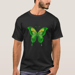Groene Vlinder Mandala Tribal Yoga Chakra T-shirt