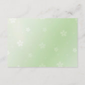 Groene vlinder op lichtgroen - informatiekaartje (Achterkant)