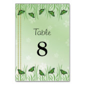 Groene vlinder op lichtgroen - kaart (Achterkant)