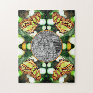 Groene Vlinder Posing Lijst Creëer Je eigen foto Legpuzzel