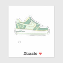 Groene Vlinder sneakers Jordan kostuum