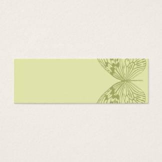 Groene Vlinder & Streep Mini Visitekaartjes