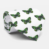 Groene vlinder stropdas (Opgerold)