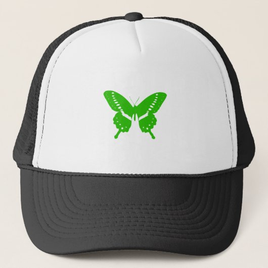 Groene vlinder trucker pet (Voorkant)