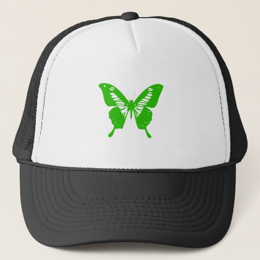 Groene Vlinder Trucker Pet (Voorkant)