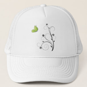 Groene Vlinder Trucker Pet