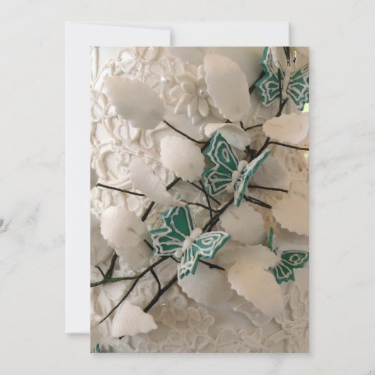 Groene vlinder uitnodigingen (Voorkant)