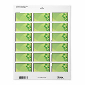 Groene Vlinders Blank Etiket (Full Sheet)