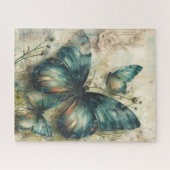 groene vlinders legpuzzel (Horizontaal)