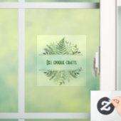 Groene vlinders raamsticker (Huis)