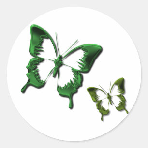 Groene Vlinders Sticker