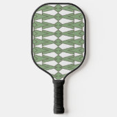 Groene vlinderstrikdas pickleball paddle (Voorkant)