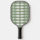 Groene vlinderstrikdas pickleball paddle (Achterkant)