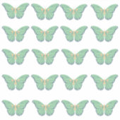 Groene vlindervignet : knip uit en gebruik hem sticker (Voorkant)