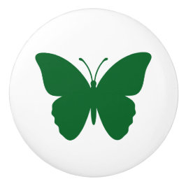 Groene Vlindervorm in aangepaste kleur Keramische Knop