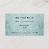 Groene, vloeiende textuur met  stijl handschrift visitekaartje (Achterkant)