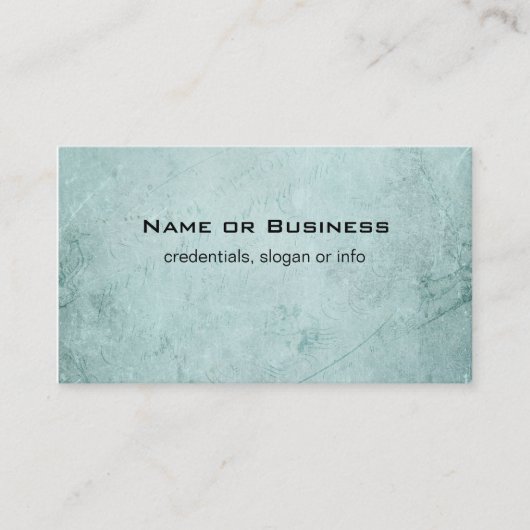 Groene, vloeiende textuur met  stijl handschrift visitekaartje (Voorkant)
