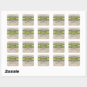 Groene Vlourish Border Wedding Stickers (Vel)