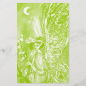 GROENE VLUCHTIGE BEDRIJFSSTROMEN IN MOONLIGHT Fant Briefpapier (Achterkant)