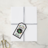 Groene Voetafdruk Heks Cauldron Baby Making Potion Cadeaulabel (Met Touw)