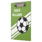 Groene Voetbal coach - Aangepast klembord (Links)