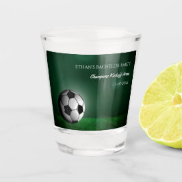 Groene Voetbal Verjaardag / Jonggezellenfeest Shot Glas