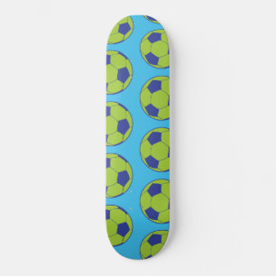 Groene Voetbalballen Sportliefhebbers Voetbalspele Persoonlijk Skateboard