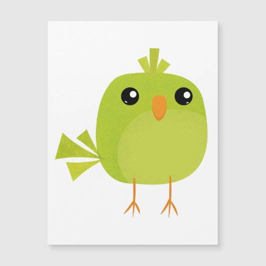 Groene Vogel Cartoon (Voorkant)