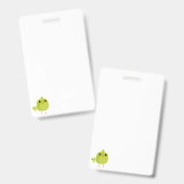 Groene Vogel Cartoon  Badge (Voor- en achterkant)