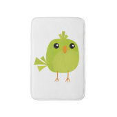 Groene Vogel Cartoon Badmat (Voorkant Verticaal)