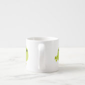 Groene Vogel Cartoon Espresso Kop (Achterkant)