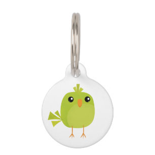 Groene Vogel Cartoon Huisdierpenning